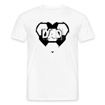 Football dad - Männer T-Shirt - Weiß - Vorne - AI Model Male 178 dark (178cm)