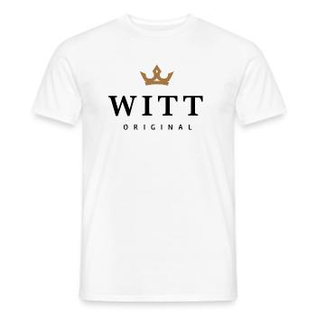 Witt - Männer T-Shirt - Weiß - Vorne - AI Model Male 178 dark (178cm)