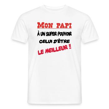Mein Opa ist der Beste - Männer T-Shirt - Weiß - Vorne - AI Model Male 178 dark (178cm)