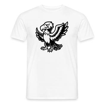 adler comic tier - Männer T-Shirt - Weiß - Vorne - AI Model Male 178 dark (178cm)