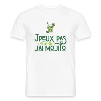 J'peux pas j'ai mojito - T-shirt homme - blanc - Devant - AI Model Male 178 dark (178cm)