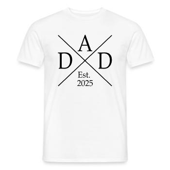 Dad Est 25 - Männer T-Shirt - Weiß - Vorne - AI Model Male 178 dark (178cm)
