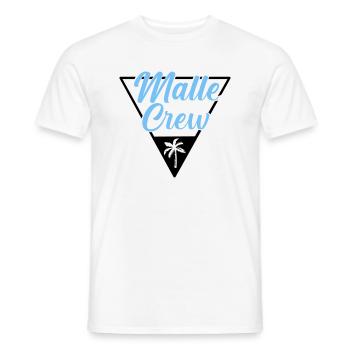 Malle Crew Mallorca - Männer T-Shirt - Weiß - Vorne - AI Model Male 178 dark (178cm)