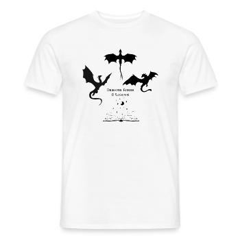 Shirt Dragons, Riders, and Legends - Männer T-Shirt - Weiß - Vorne - AI Model Male 178 dark (178cm)