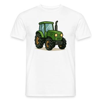 traktor - Männer T-Shirt - Weiß - Vorne - AI Model Male 178 dark (178cm)