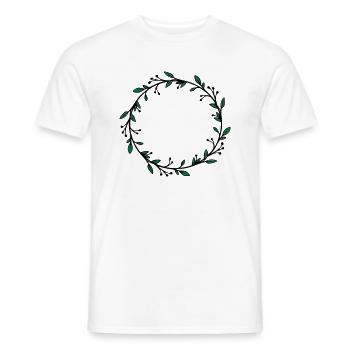 Geburtstagsshirt Zahl im Rahmen - Männer T-Shirt - Weiß - Vorne - AI Model Male 178 dark (178cm)