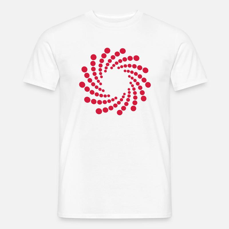 techno_circle___f1 - Männer T-Shirt - Weiß