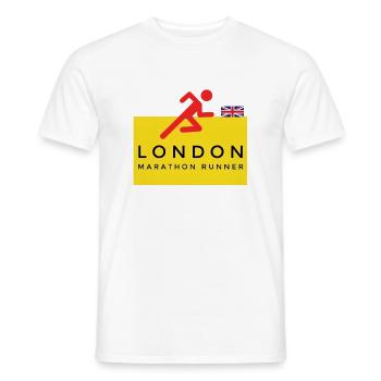 london - Men's T-Shirt - white - Front - AI Model Male 178 dark (178cm)