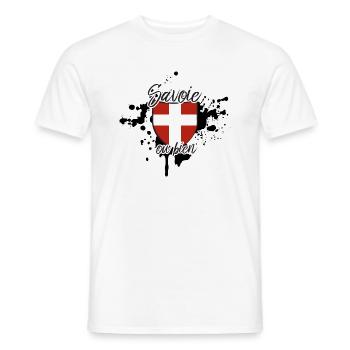 Savoie Destroy Black - T-shirt homme - blanc - Devant - AI Model Male 178 dark (178cm)