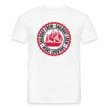 Stempel Sailboat Crew - Männer T-Shirt - Weiß - Vorne - AI Model Male 178 dark (178cm)