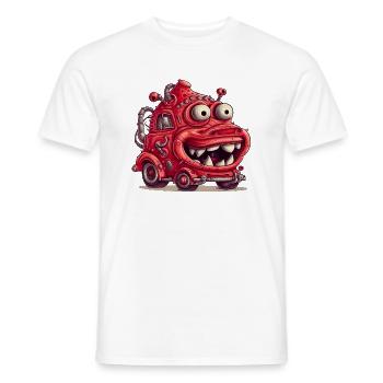 Les enfants veulent rejoindre les pompiers plus tard - T-shirt homme - blanc - Devant - AI Model Male 178 dark (178cm)