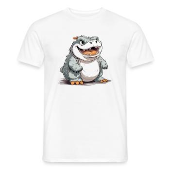 Bloki le streum - T-shirt homme - blanc - Devant - AI Model Male 178 dark (178cm)