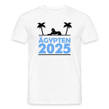ägypten 2025 - Männer T-Shirt - Weiß - Vorne - AI Model Male 178 dark (178cm)