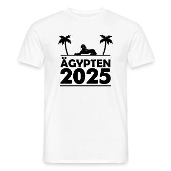 ägypten 2025 - Männer T-Shirt - Weiß - Vorne - AI Model Male 178 dark (178cm)