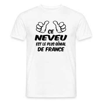 BESTER NEFFE - Männer T-Shirt - Weiß - Vorne - AI Model Male 178 dark (178cm)