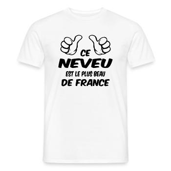 BESTER NEFFE - Männer T-Shirt - Weiß - Vorne - AI Model Male 178 dark (178cm)