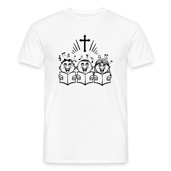 Chor Kirchenkinder - Männer T-Shirt - Weiß - Vorne - AI Model Male 178 dark (178cm)