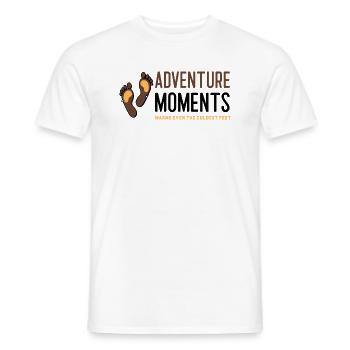 L’aventure réchauffe même les pieds les plus froids - Randonnée - T-shirt homme - blanc - Devant - AI Model Male 178 dark (178cm)