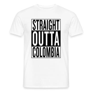 Colombia - Männer T-Shirt - Weiß - Vorne - AI Model Male 178 dark (178cm)