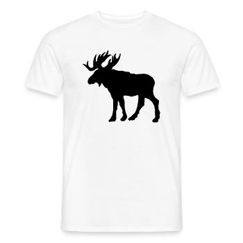 elch - T-shirt homme - blanc - Devant - AI Model Male 178 dark (178cm)