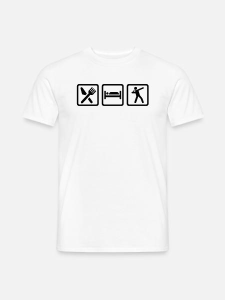 Kugelstoßen - Männer T-Shirt - Weiß
