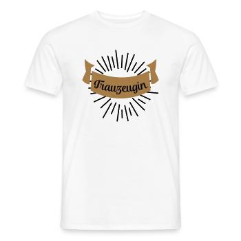 trauzeugin - Männer T-Shirt - Weiß - Vorne - AI Model Male 178 dark (178cm)