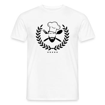 cook design - Männer T-Shirt - Weiß - Vorne - AI Model Male 178 dark (178cm)