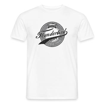 1958 1960 Square Bird Thunderbird Classic Car - Men's T-Shirt - white - Front - AI Model Male 178 dark (178cm)