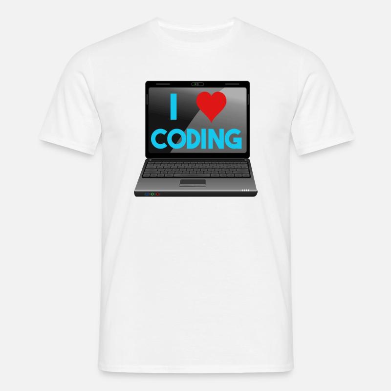 Programmieren, Programmierer, Informatiker - Männer T-Shirt - Weiß