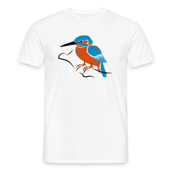 Eisvogel - Männer T-Shirt - Weiß - Vorne - AI Model Male 178 dark (178cm)