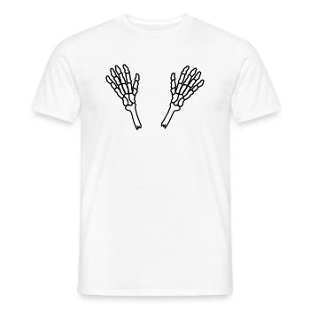 Skelett Hände 2 Arme - Männer T-Shirt - Weiß - Vorne - AI Model Male 178 dark (178cm)