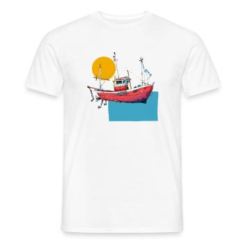 Kutter01 - Männer T-Shirt - Weiß - Vorne - AI Model Male 178 dark (178cm)