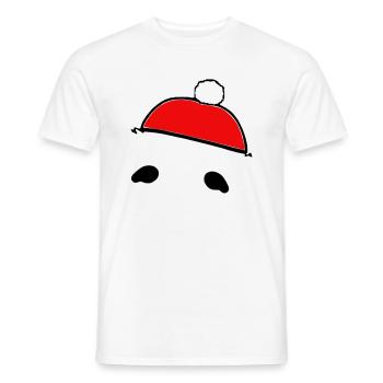Sloth Christmas Cute Sloth Vector 4 - Men's T-Shirt - white - Front - AI Model Male 178 dark (178cm)