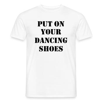 Dancing Dance Music - Men's T-Shirt - white - Front - AI Model Male 178 dark (178cm)