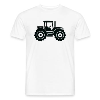 tractor - Men's T-Shirt - white - Front - AI Model Male 178 dark (178cm)