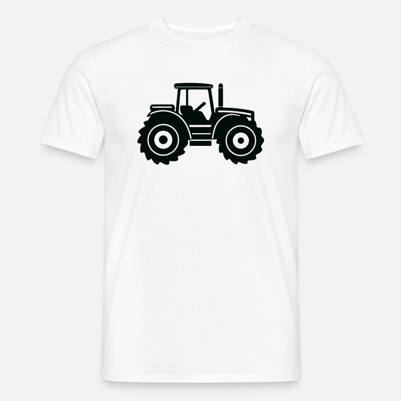Traktor - Männer T-Shirt - Weiß