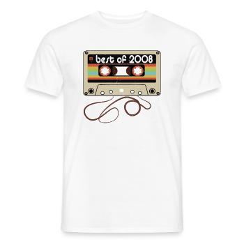 Legendary vintage 2008 - Men's T-Shirt - white - Front - AI Model Male 178 dark (178cm)