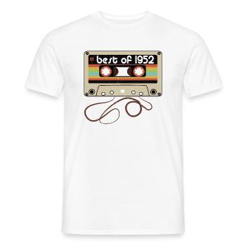 Legendary vintage 1952 - Men's T-Shirt - white - Front - AI Model Male 178 dark (178cm)