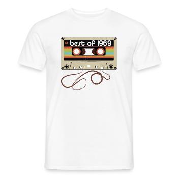 Legendary vintage 1969 - Men's T-Shirt - white - Front - AI Model Male 178 dark (178cm)
