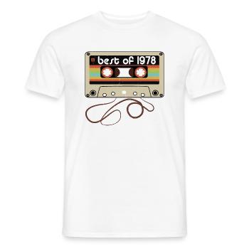 Millésime légendaire 1978 - T-shirt homme - blanc - Devant - AI Model Male 178 dark (178cm)
