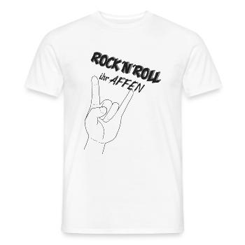 Rock'n'Roll ihr Affen || Luke Mockridge TV-Show - Männer T-Shirt - Weiß - Vorne - AI Model Male 178 dark (178cm)