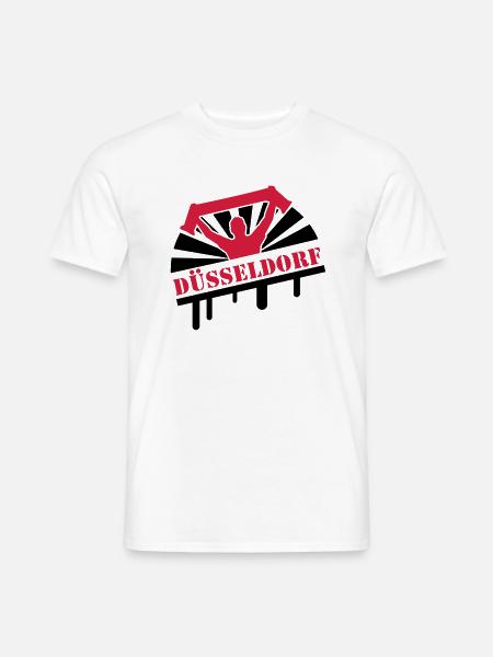 duesseldorf_f2 - Men's T-Shirt - white