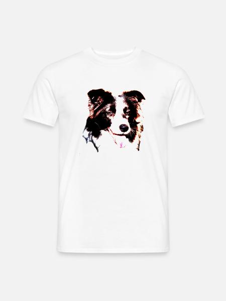 Border Collie - Männer T-Shirt - Weiß