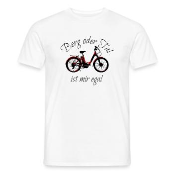 E Bike lustiger Spruch Shirt Geschenk - Männer T-Shirt - Weiß - Vorne - AI Model Male 178 dark (178cm)