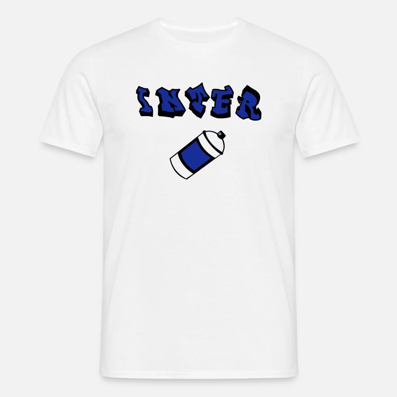 Inter Graffiti - Männer T-Shirt - Weiß