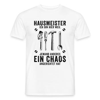 Hausmeister Hauswart Facility Manager Geschenk - Männer T-Shirt - Weiß - Vorne - AI Model Male 178 dark (178cm)