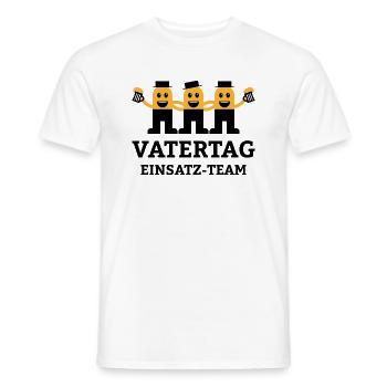 Vatertag einsatz team Geschenk Vater Papa Spruch - Männer T-Shirt - Weiß - Vorne - AI Model Male 178 dark (178cm)