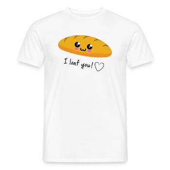 Ich faulenze dich - Männer T-Shirt - Weiß - Vorne - AI Model Male 178 dark (178cm)