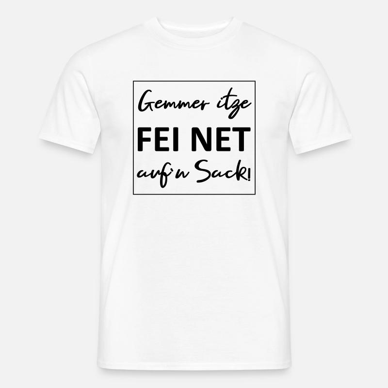 Gemmer net auf Sack - Männer T-Shirt - Weiß