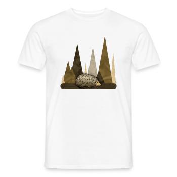 Hedgehog - Men's T-Shirt - white - Front - AI Model Male 178 dark (178cm)
